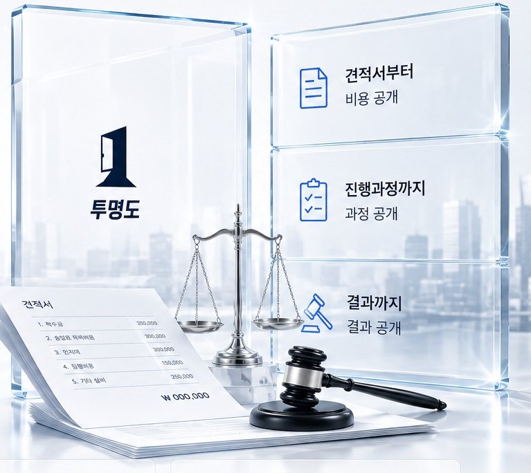 투명도 — 견적서부터 비용 공개, 진행과정까지 과정 공개, 결과까지 결과 공개